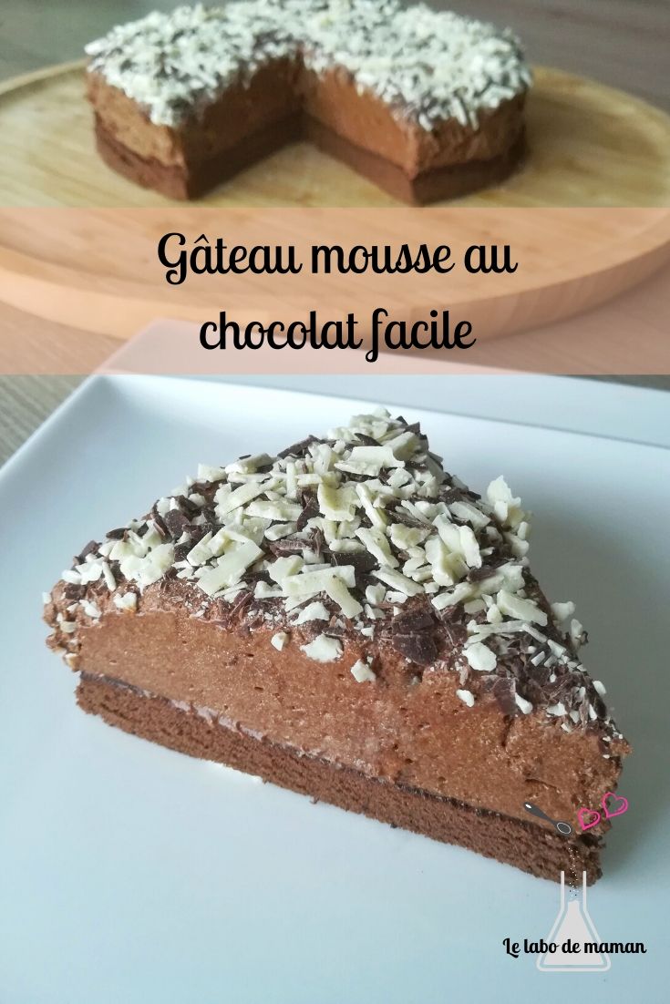 gâteau - chocolat - facile - dessert - tout chocolat - génoise chocolat - mousse au chocolat - companion