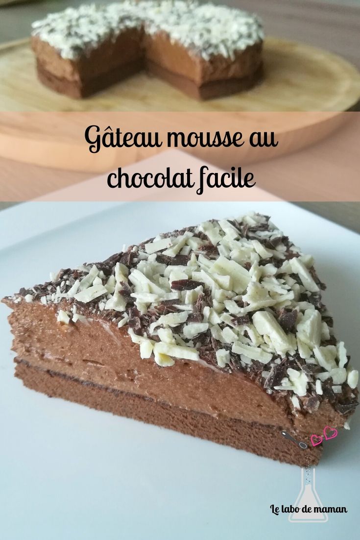 gâteau - mousse au chocolat - génoise chocolat - chocolat - facile - dessert - tout chocolat - companion